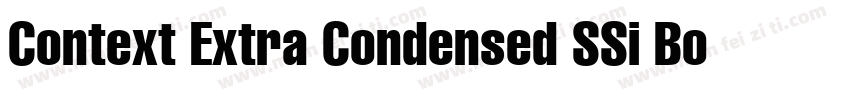 Context Extra Condensed SSi Bold Ex字体转换